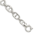 925 White Gold 16.44 mm Polished Chain Bracelet