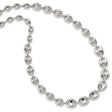 925 White Gold 10.1 mm Polished Chain Necklace