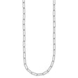 925 White Gold 3.06 mm Polished Chain Necklace