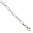 925 White Gold 3.06 mm Polished Chain Bracelet