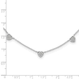 925 White Gold 1.1 mm Polished Chain Necklace shown for scale