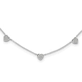 925 White Gold 1.1 mm Polished Chain Necklace
