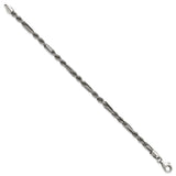 925 White Gold 4.4 mm Solid Chain Bracelet