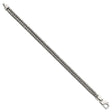 925 White Gold 6.1 mm Solid Chain Bracelet