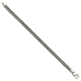 925 White Gold 6.1 mm Solid Chain Bracelet