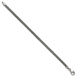 925 White Gold 3.9 mm Solid Chain Bracelet