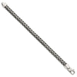 925 White Gold 8.2 mm Solid Chain Bracelet