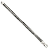 925 White Gold 8.2 mm Solid Chain Bracelet