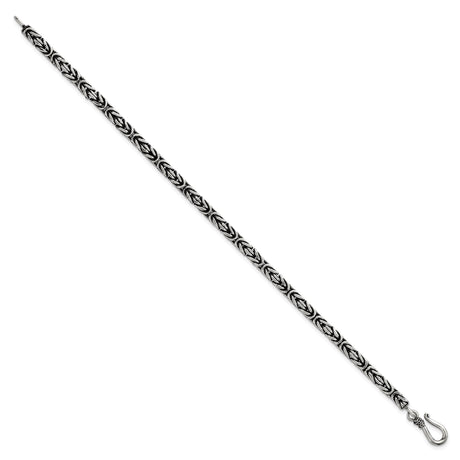 925 White Gold 3.8 mm Solid Chain Bracelet