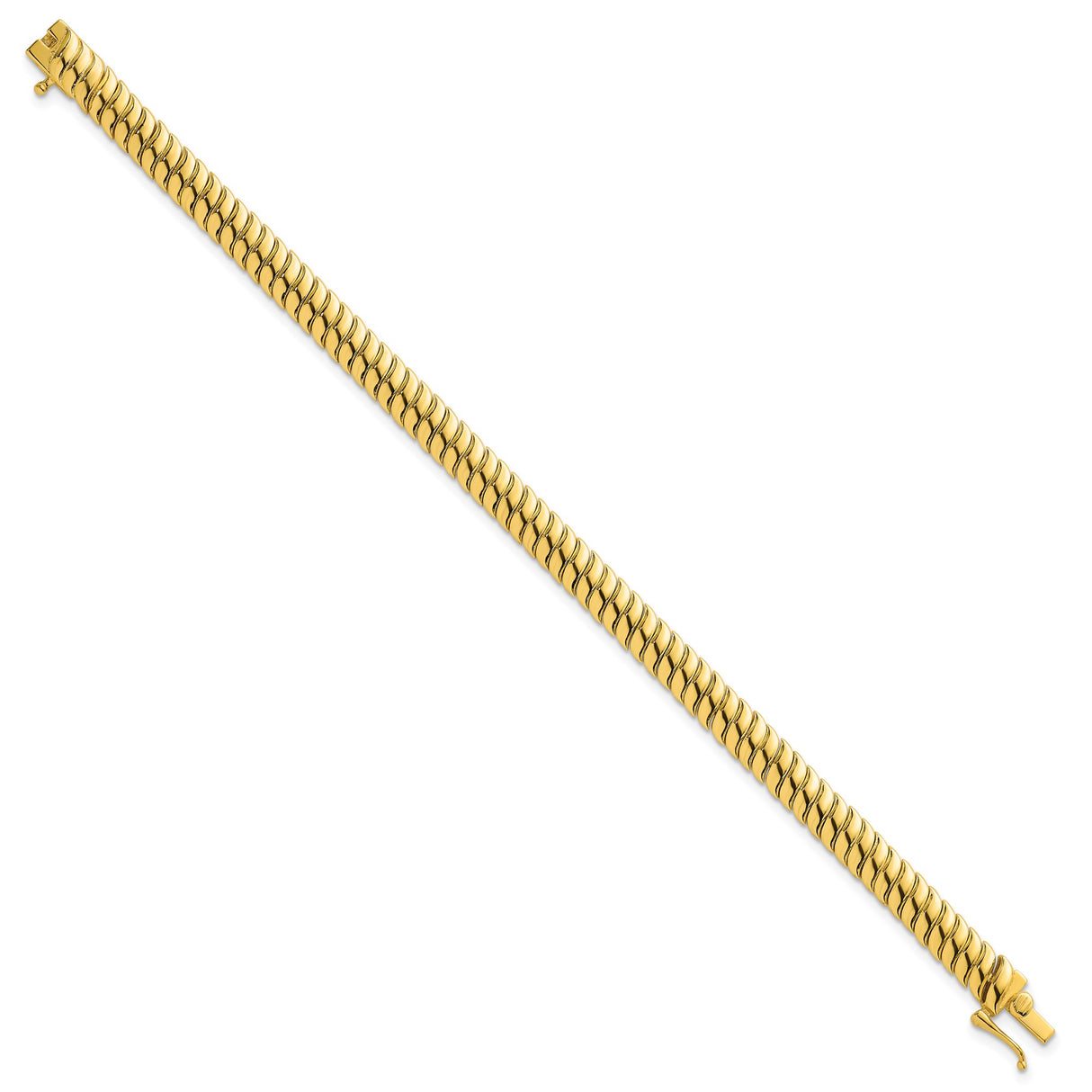 925 Gold tone Gold 5.6 mm Polished Chain Bracelet