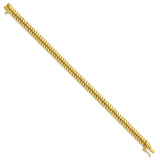 925 Gold tone Gold 5.6 mm Polished Chain Bracelet