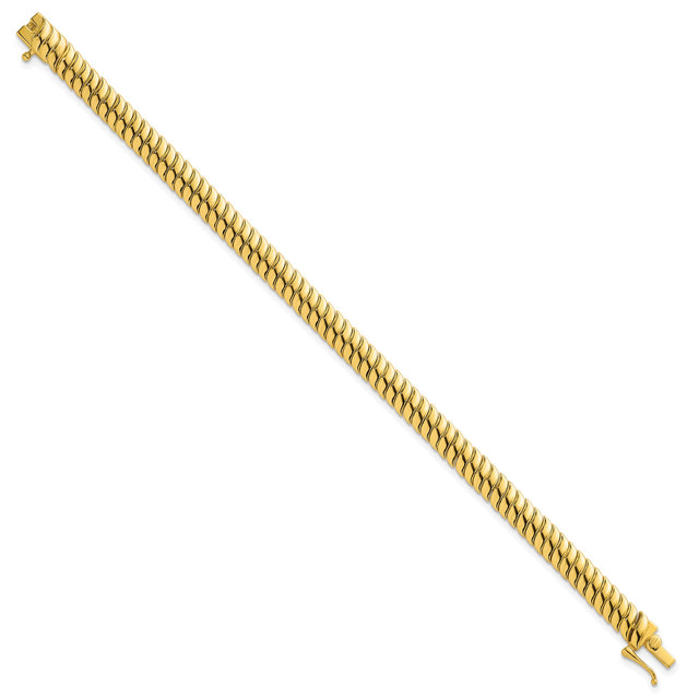 925 Gold tone Gold 5.6 mm Polished Chain Bracelet