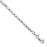 925 White Gold 2.6 mm Polished Chain Bracelet detail view