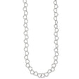 925 White Gold 6 mm Polished Chain Necklace, Solid