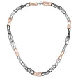 925 White Gold 10 mm Polished Chain Necklace