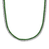 925 White Gold 3 mm Polished Chain Necklace