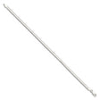 925 White Gold 3.5 mm Herringbone Chain Bracelet, Polished