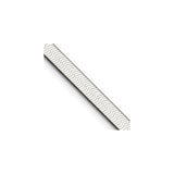925 White Gold 4.5 mm Herringbone Chain Necklace, Polished detail view