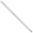 925 White Gold 8 mm Herringbone Chain Bracelet, Polished