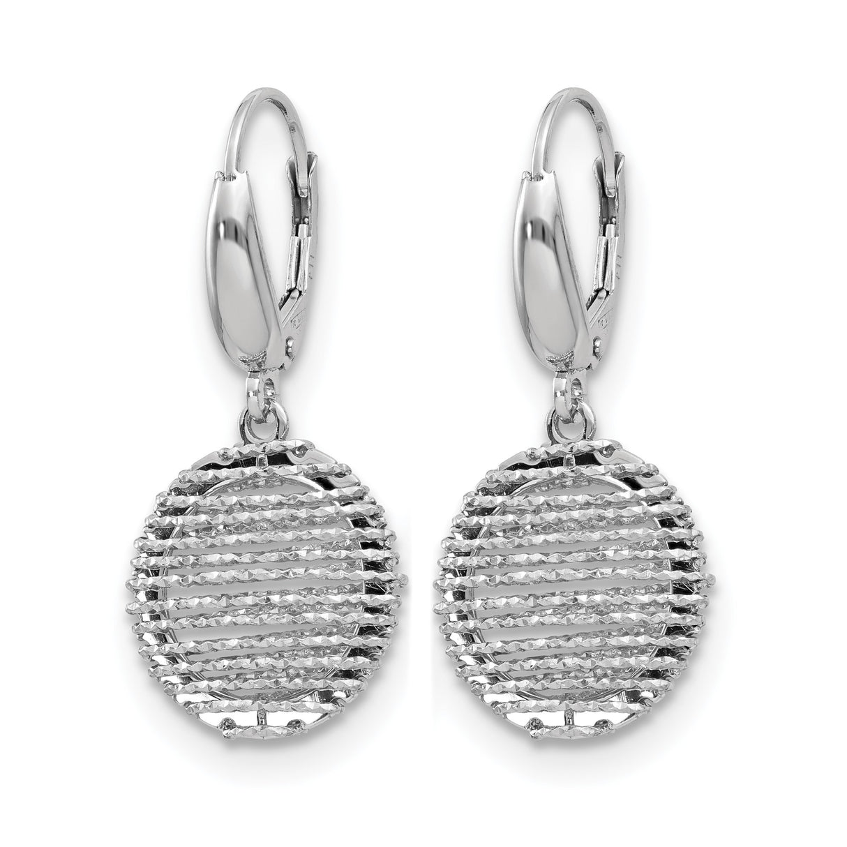 Sterling Silver Drop Earrings, Laser Cut Abstract Spiral and Circle Dangles, Lightweight Leverback Design