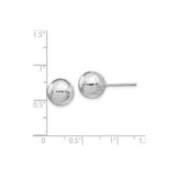 Sterling Silver Ball Stud Earrings, Polished and Textured Minimalist Design for Women