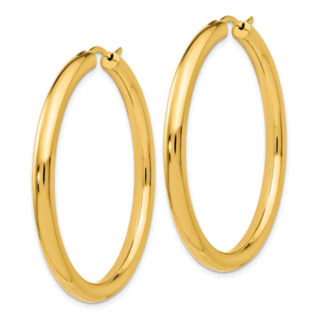 Sterling Silver Hoop Earrings, Gold Plated Minimalist Round Design with Latch Back Closure