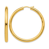 Sterling Silver Hoop Earrings, Gold Plated Minimalist Round Design with Latch Back Closure