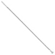 925 White Gold 3 mm Polished Chain Anklet