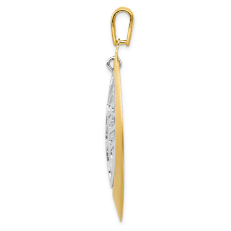 Sterling Silver Tree of Life Pendant with Gold Plated Cutout Medallion for Women
