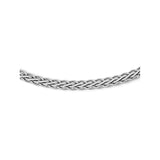 925 White Gold 4.8 mm Polished Chain Necklace detail view