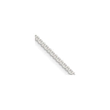 925 White Gold 1.85 mm Anchor Chain Necklace detail view