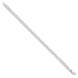 925 White Gold 4.75 mm Polished Chain Bracelet