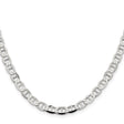 925 White Gold 5.7 mm Polished Chain Necklace