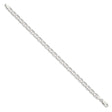 925 White Gold 5.7 mm Polished Chain Bracelet