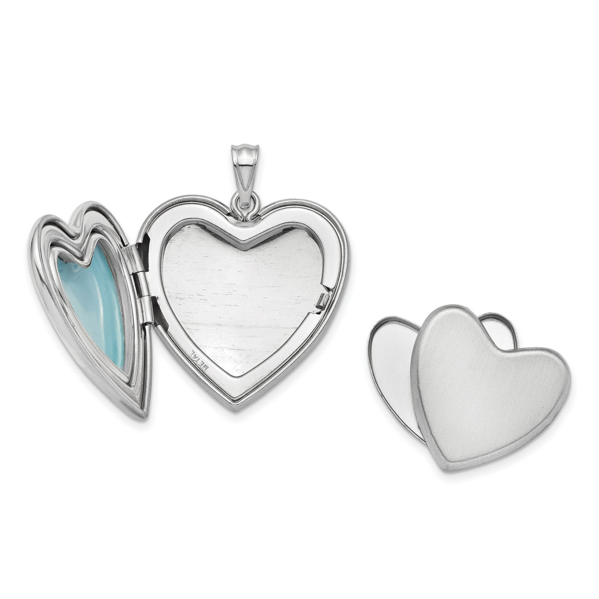 Sterling Silver Heart Pendant with Diamond Accent, Christian Memorial Jewelry for Women