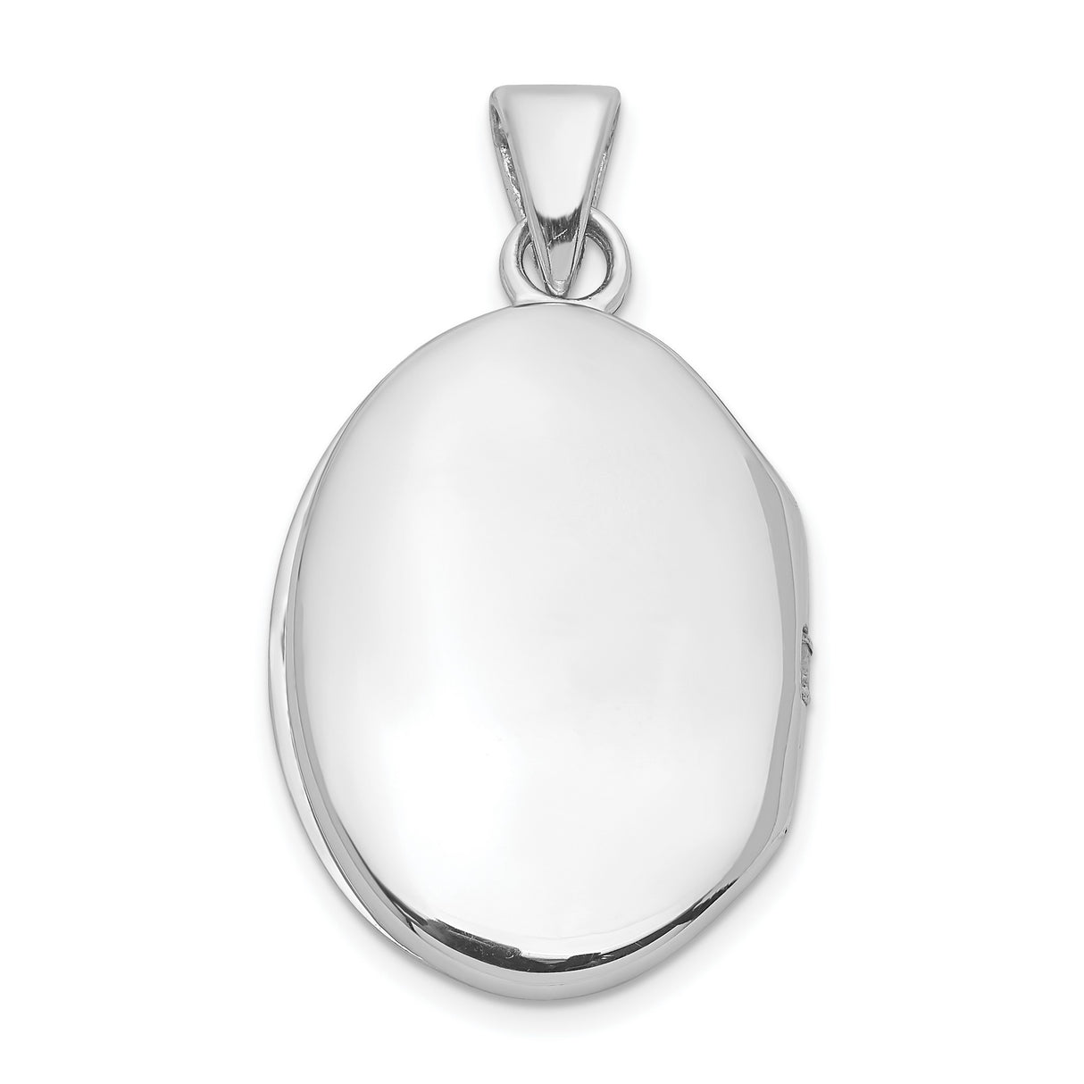 Sterling Silver Oval Locket Pendant with Diamond Accent, Vintage Filigree Photo Keepsake