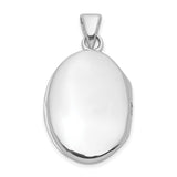 Sterling Silver Oval Locket Pendant with Diamond Accent, Vintage Filigree Photo Keepsake