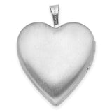 Sterling Silver Heart Locket Pendant with Pink Rose and Mom Text, Floral Keepsake Jewelry for Women