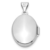 Sterling Silver Oval Locket Pendant with Floral and Scrollwork Design for Women