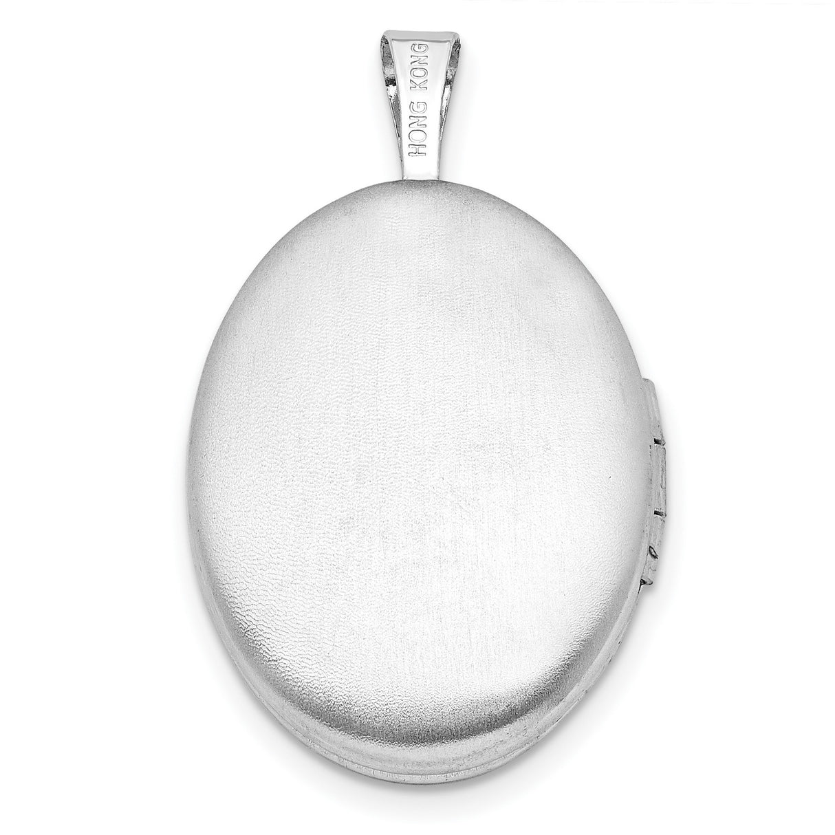 Polished Scroll Design 19x15mm Oval Locket Charm Pendant in Real 925 Sterling Silver