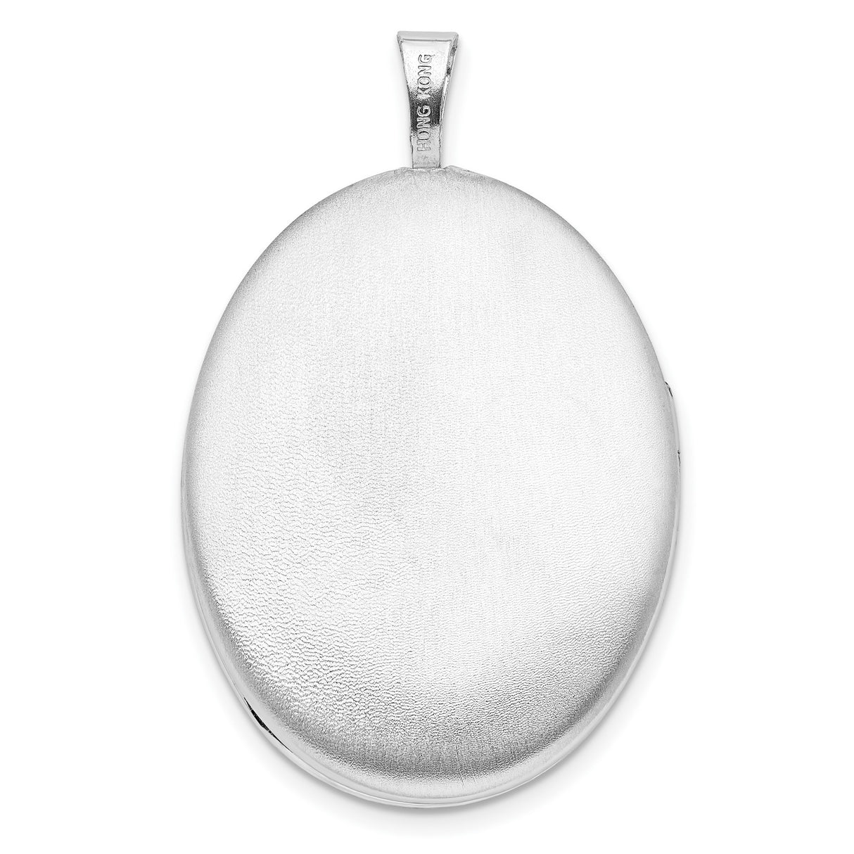 Swirled Border 26x20mm Oval Locket Charm Pendant in Real 925 Sterling Silver