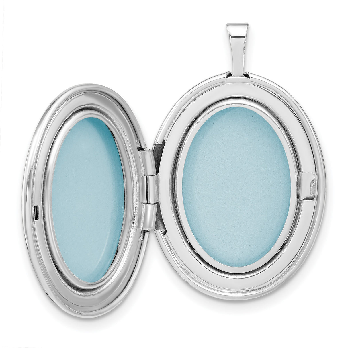 Swirled Border 26x20mm Oval Locket Charm Pendant in Real 925 Sterling Silver