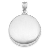 Sterling Silver Compass Locket Pendant with Nautical Star Engraving, Travel and Guidance Theme