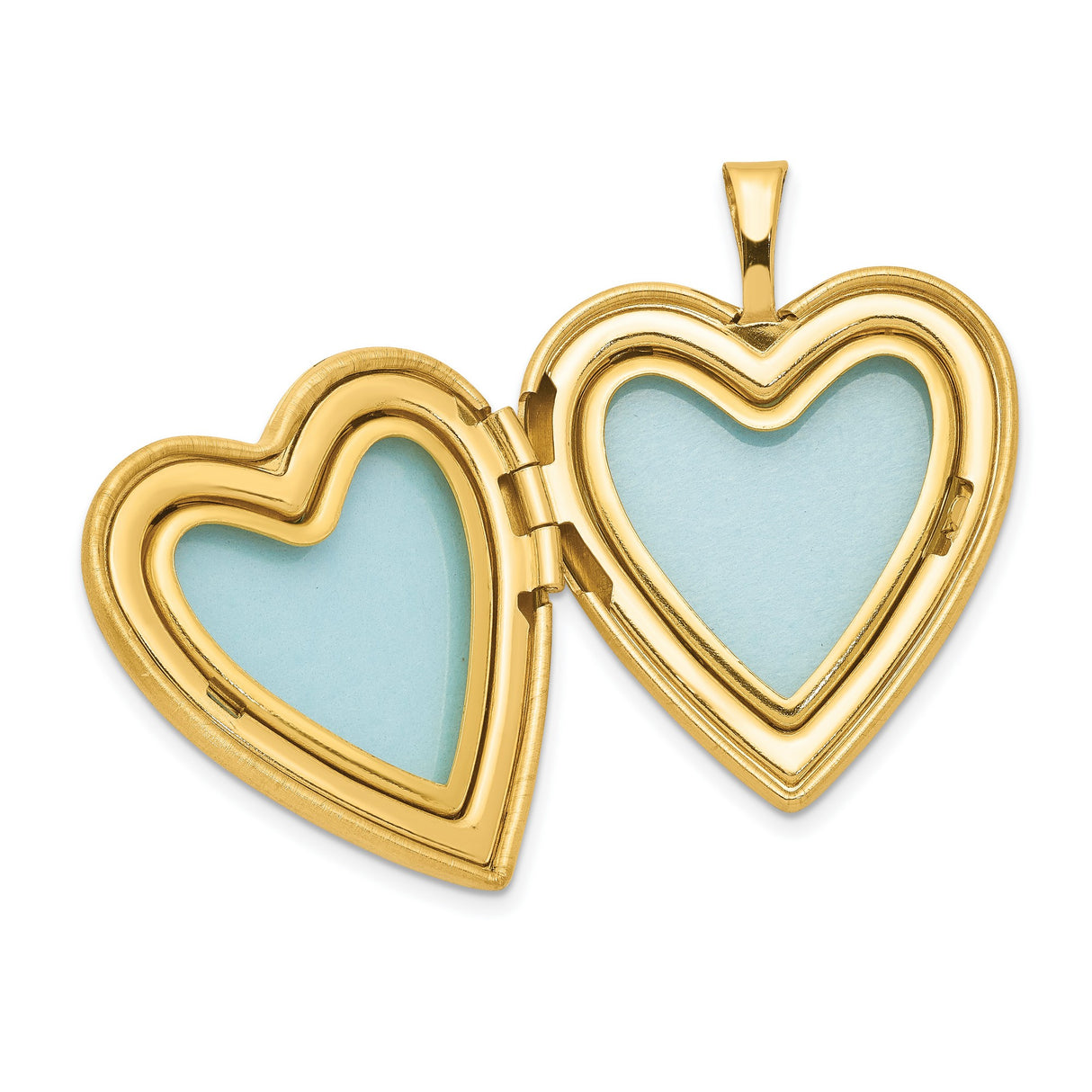 1/20 Gold Filled 2 Frame 19mm Heart Locket Charm Pendant in Real  Yellow Gold