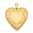 1/20 Gold Filled 2 Frame 19mm Heart Locket Charm Pendant in Real  Yellow Gold