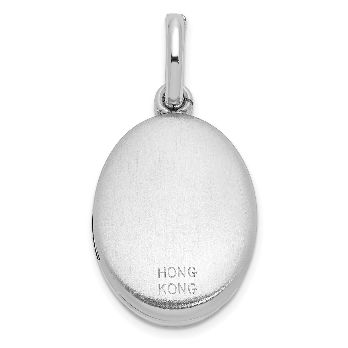 Sterling Silver Oval Photo Locket Pendant with Floral Scroll Design for Women