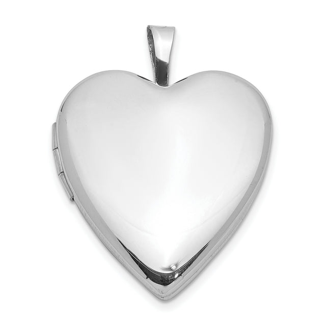 Sterling Silver Oval Photo Locket Pendant, Hinged Design, Classic Polished Sentimental Jewelry