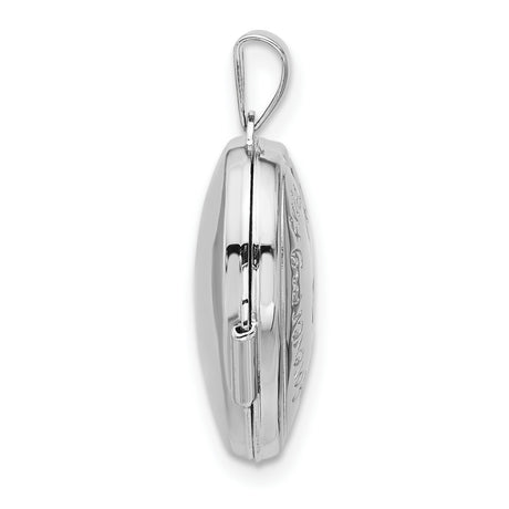 Sterling Silver Heart Locket Pendant with Diamond Accent, Always My Sister Forever My Friend
