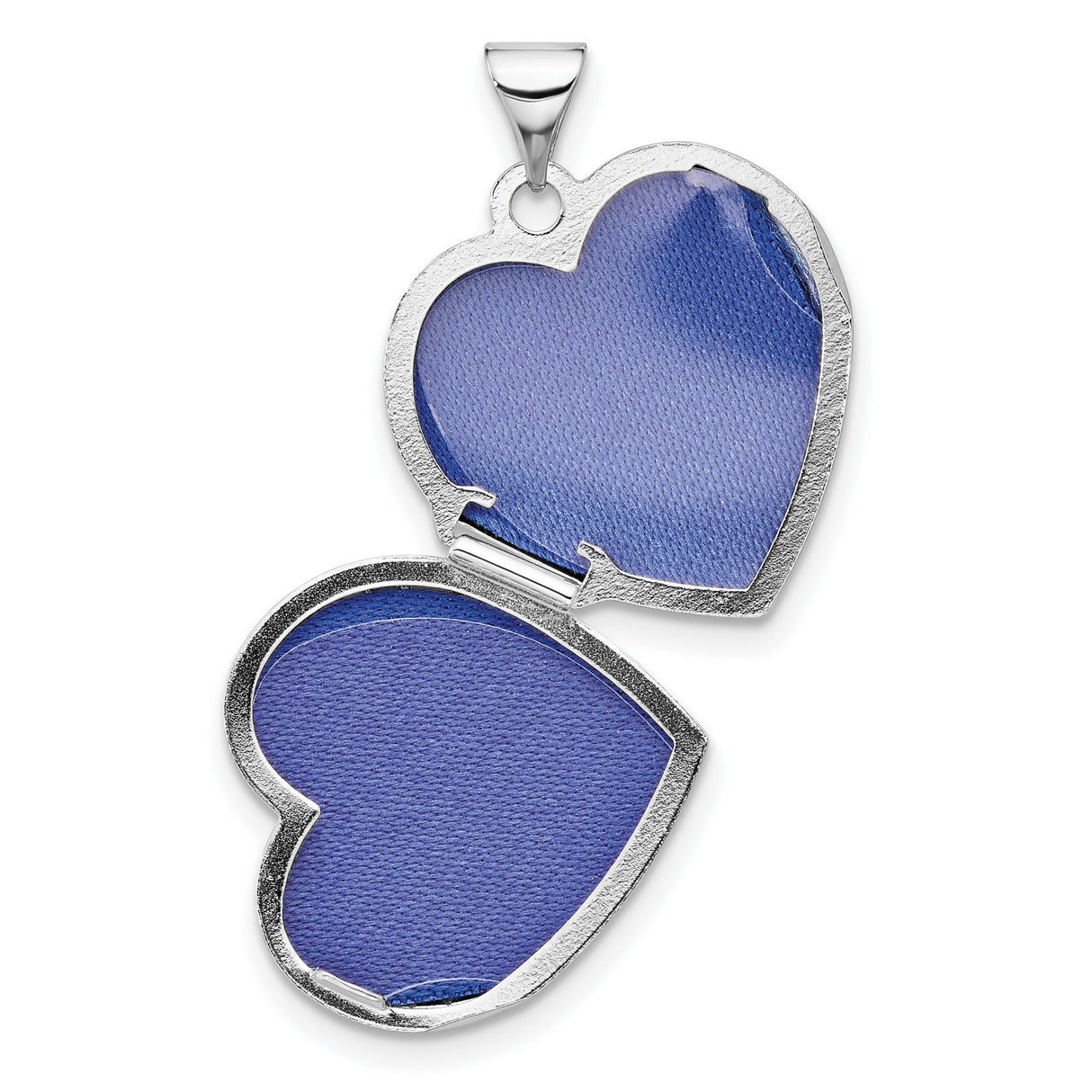 Sterling Silver Heart Locket Pendant with Diamond Accent, Always My Sister Forever My Friend