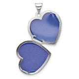 Sterling Silver Heart Locket Pendant with Diamond Accent, Always My Sister Forever My Friend